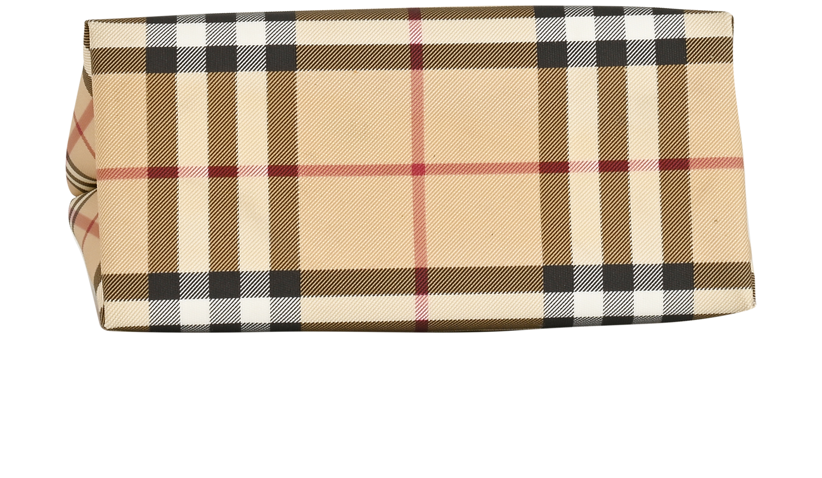 Vintage Check Bucket Bag, &pound;250, Handbags, Beige, Canvas, Top view